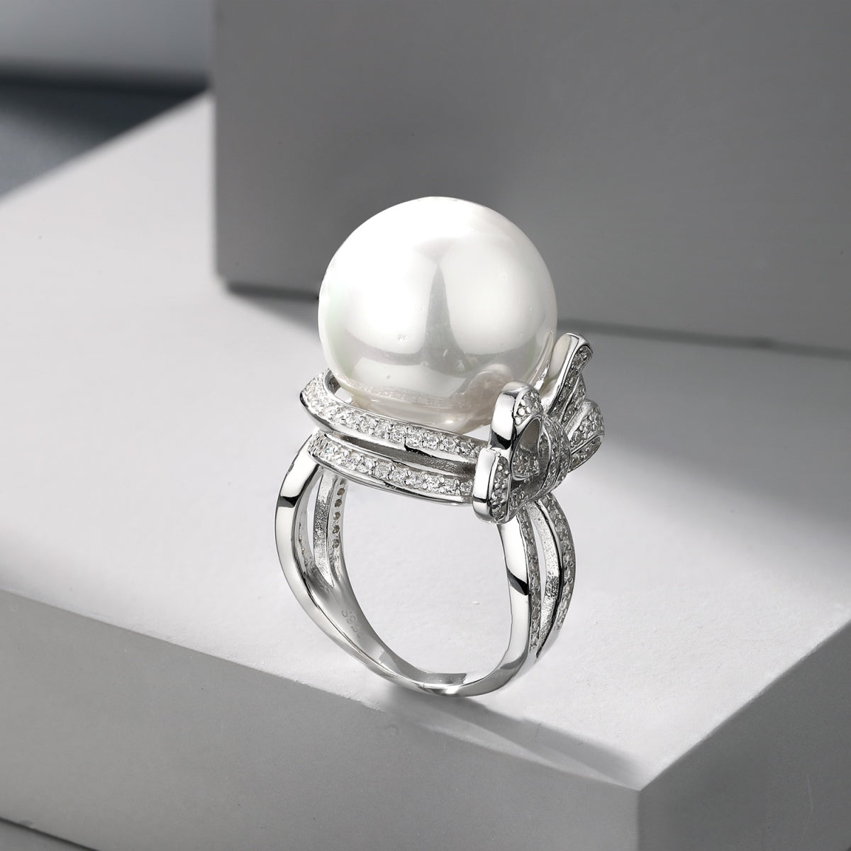 Pearl Silver Ring 3003