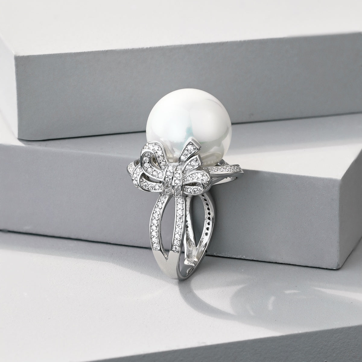 Pearl Silver Ring 3003