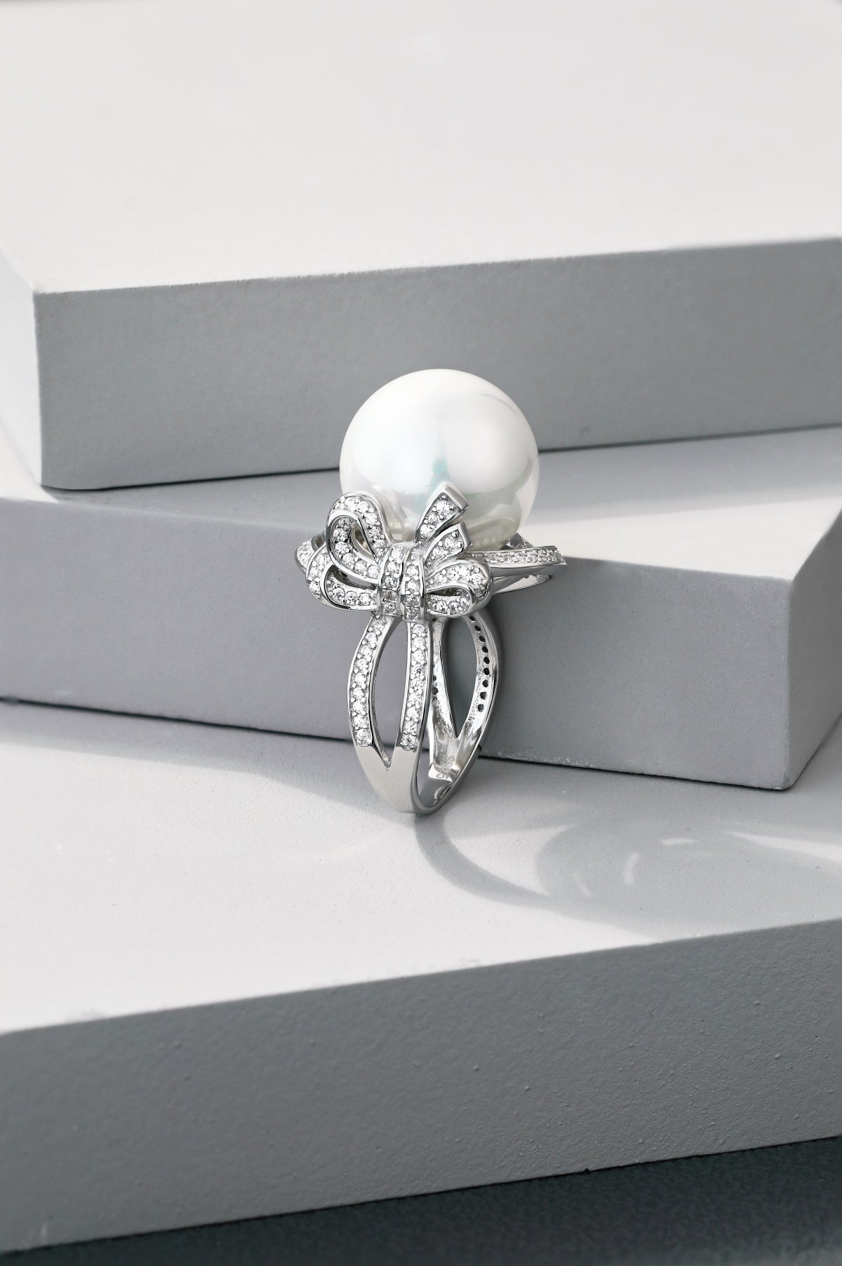 Pearl Silver Ring 3003