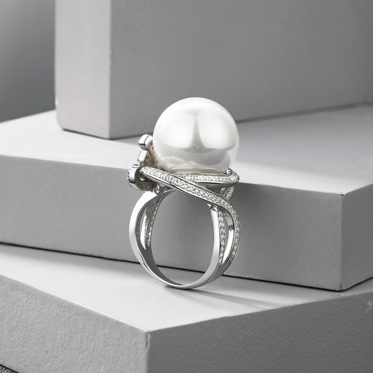 Pearl Silver Ring 3003