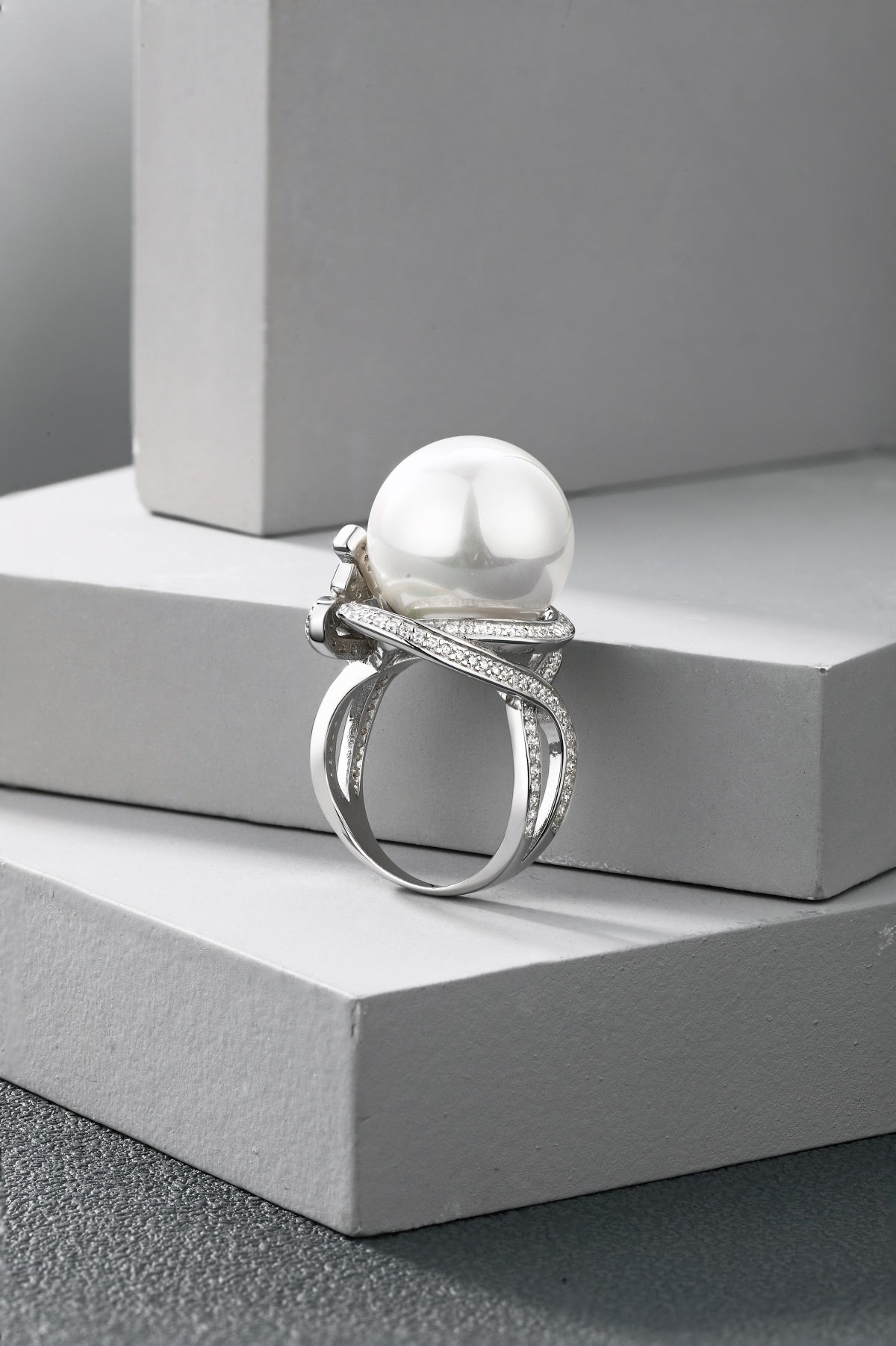 Pearl Silver Ring 3003