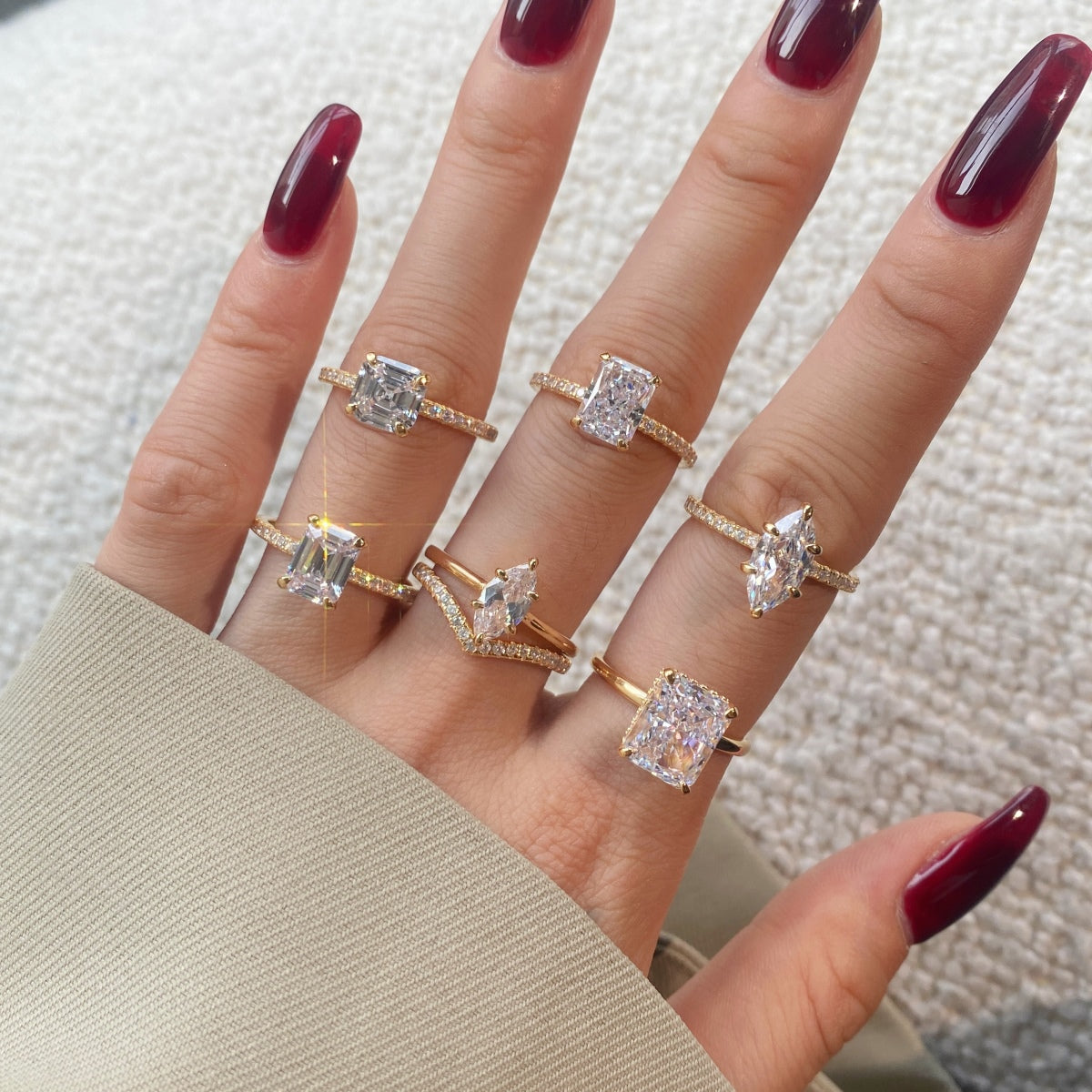 Selena Gomez Engagement Ring Marquise BZ120574