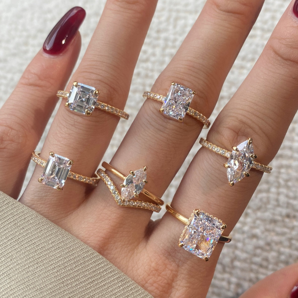 Selena Gomez Engagement Ring Marquise BZ120574