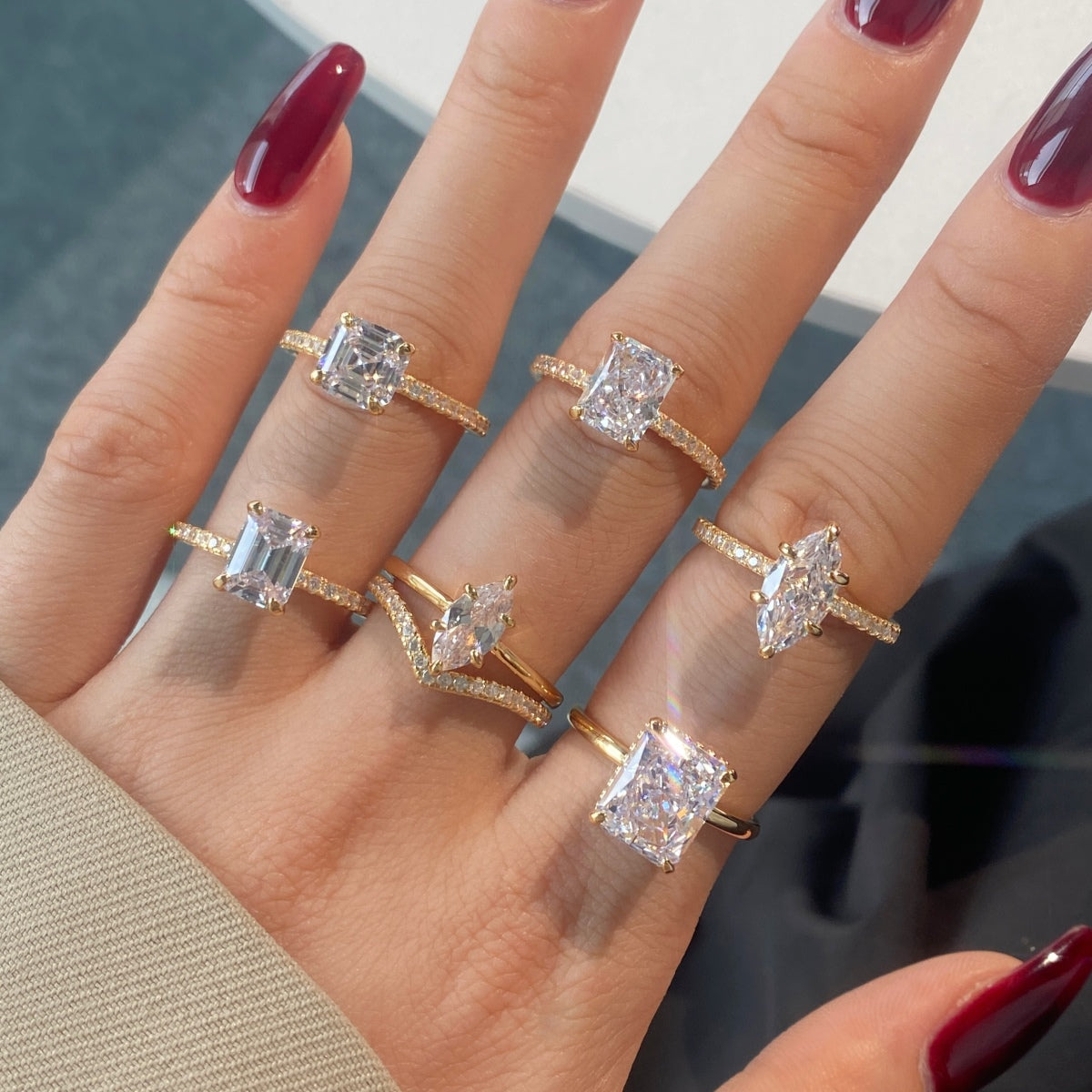 Selena Gomez Engagement Ring Marquise BZ120574