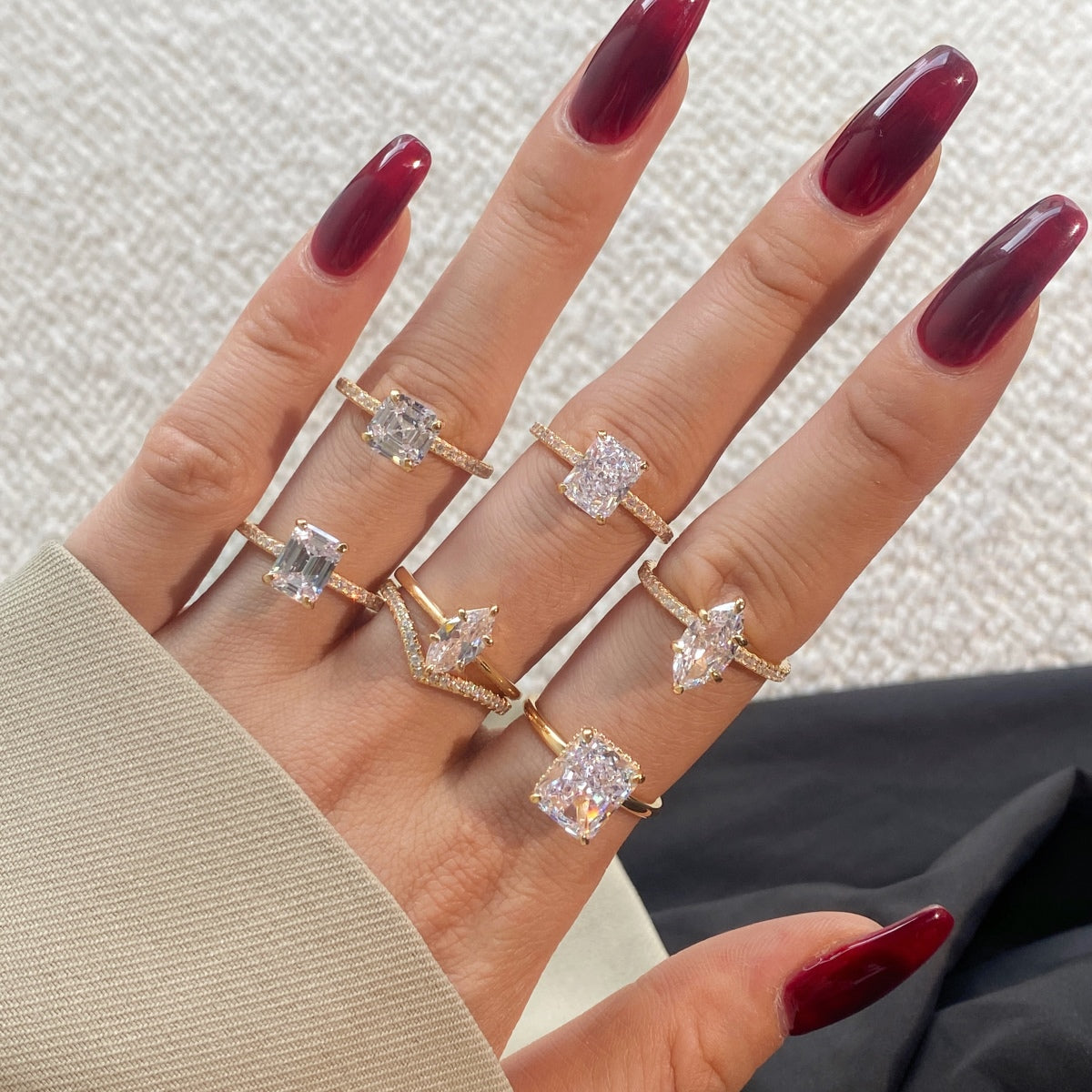 Selena Gomez Engagement Ring Marquise BZ120574