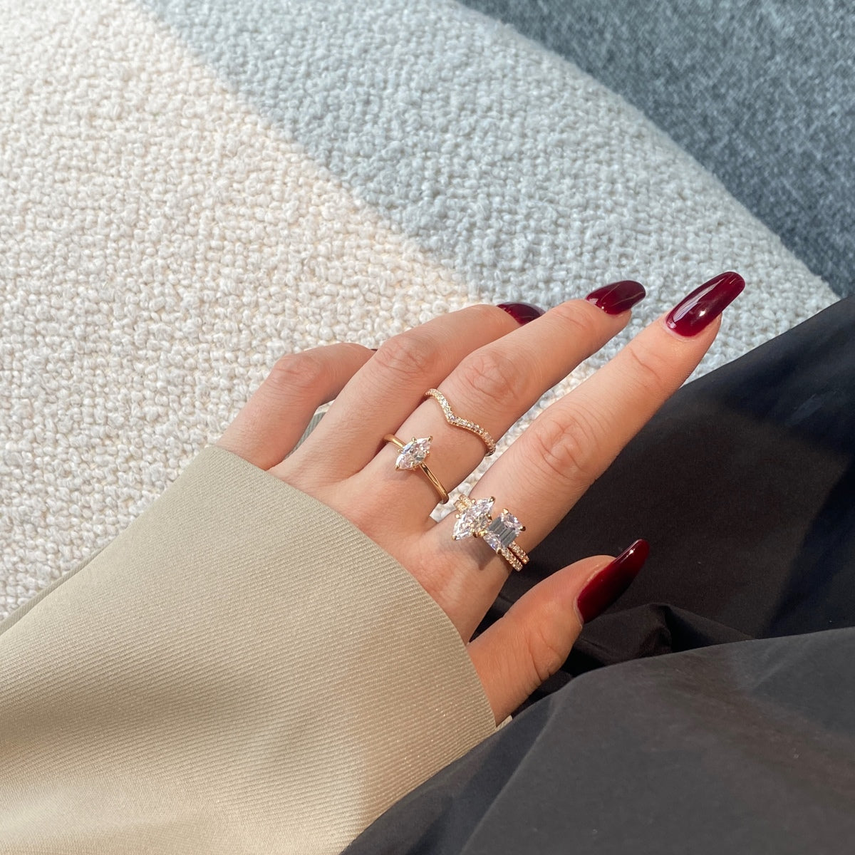 Selena Gomez Engagement Ring Marquise BZ120574