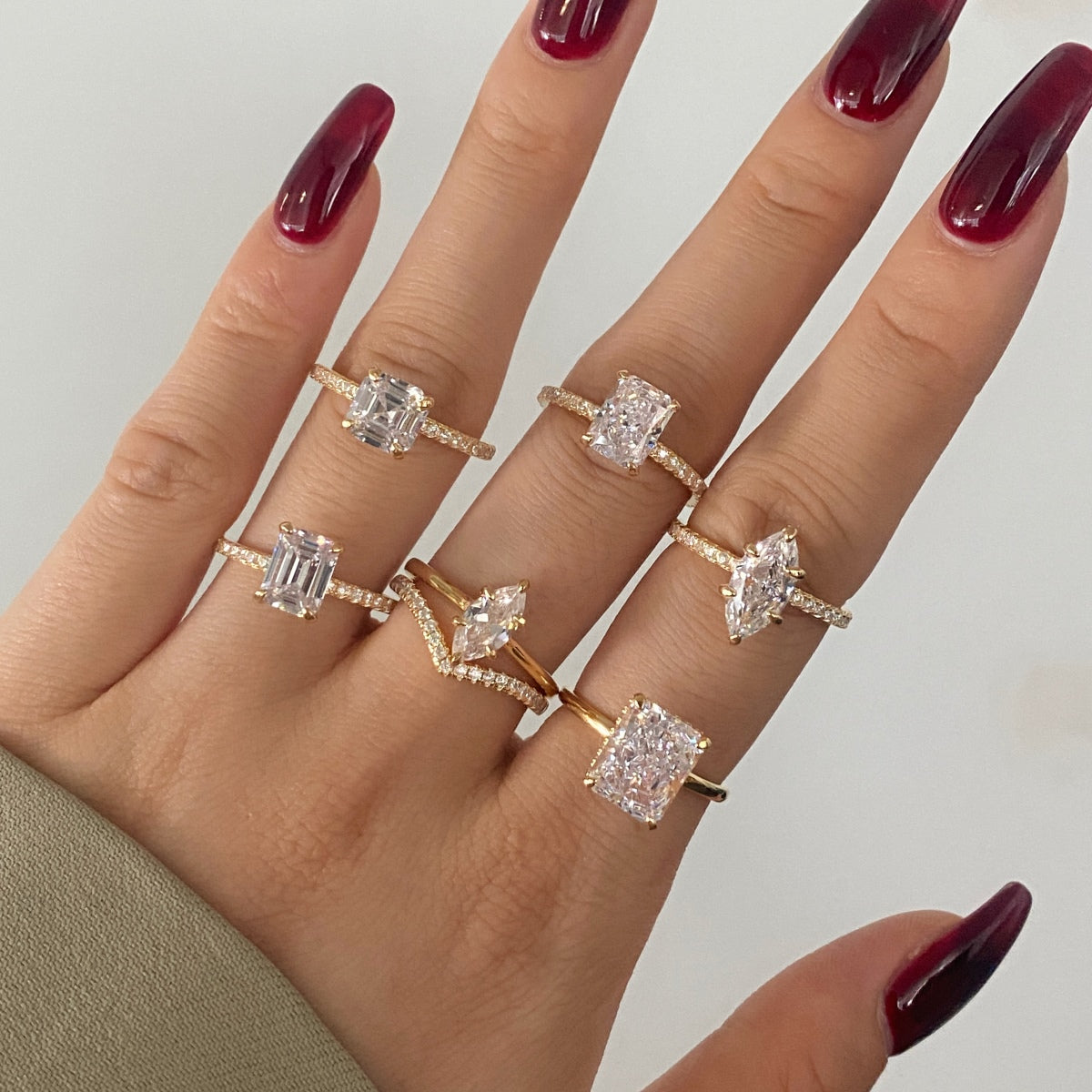 Selena Gomez Engagement Ring Marquise BZ120574