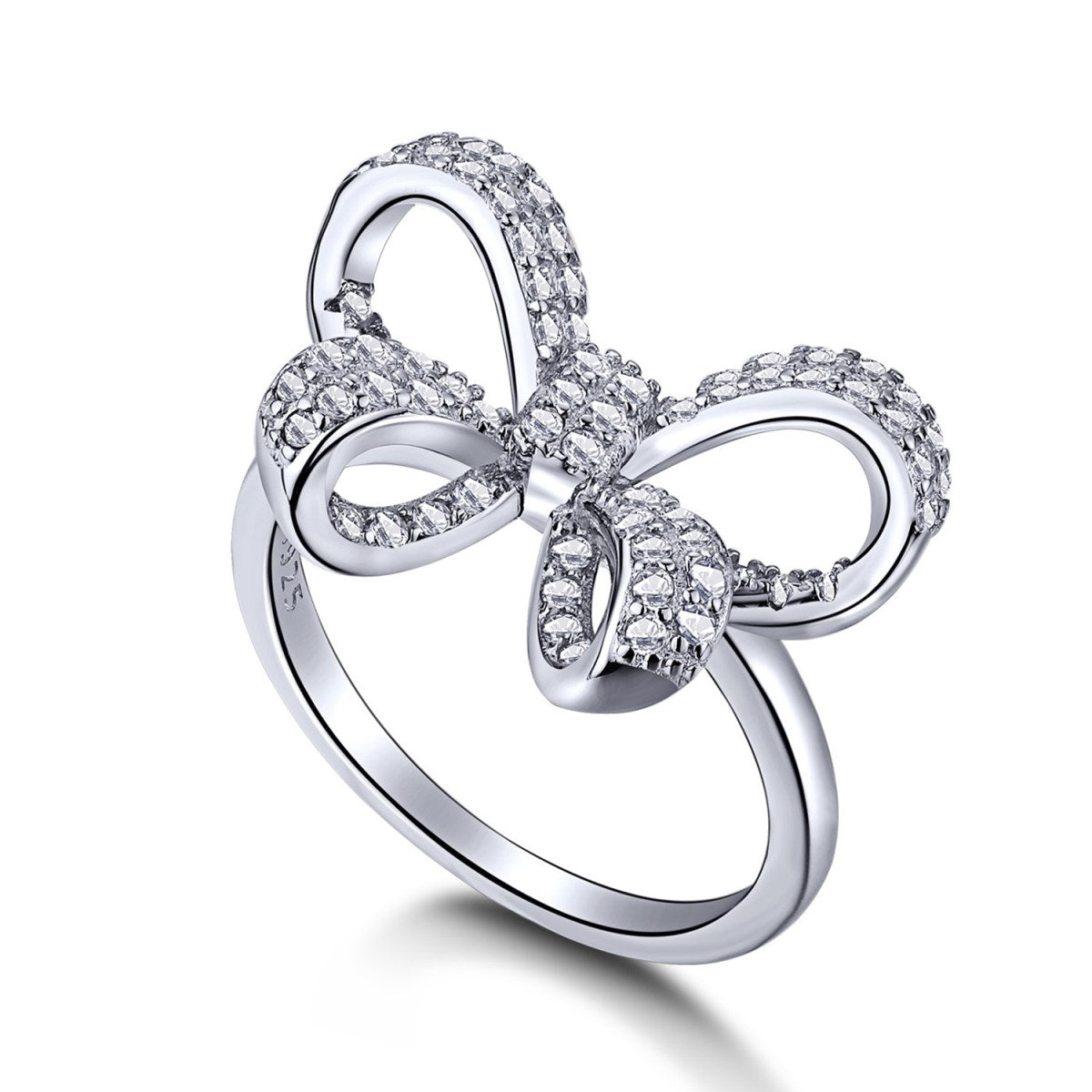 Bow Silver Ring 3010