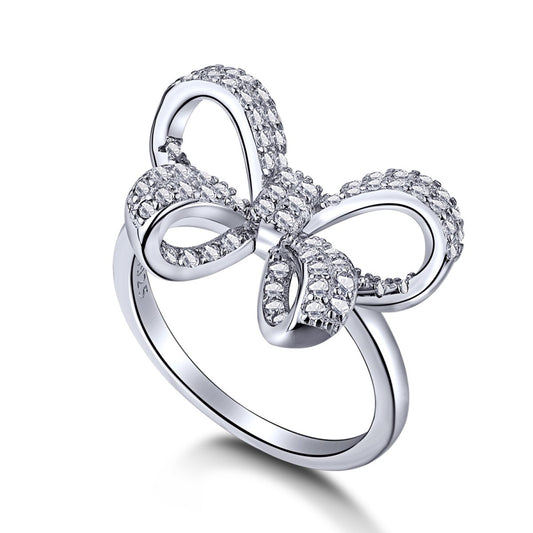 Bow Silver Ring 3010
