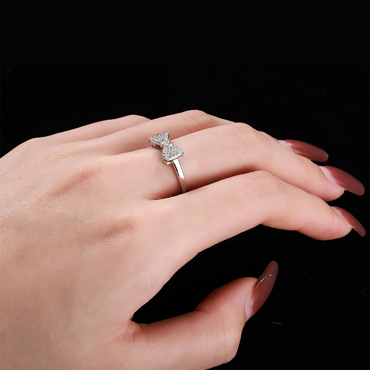 Bow Silver Ring 3012