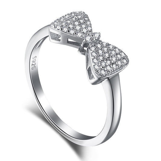 Bow Silver Ring 3012